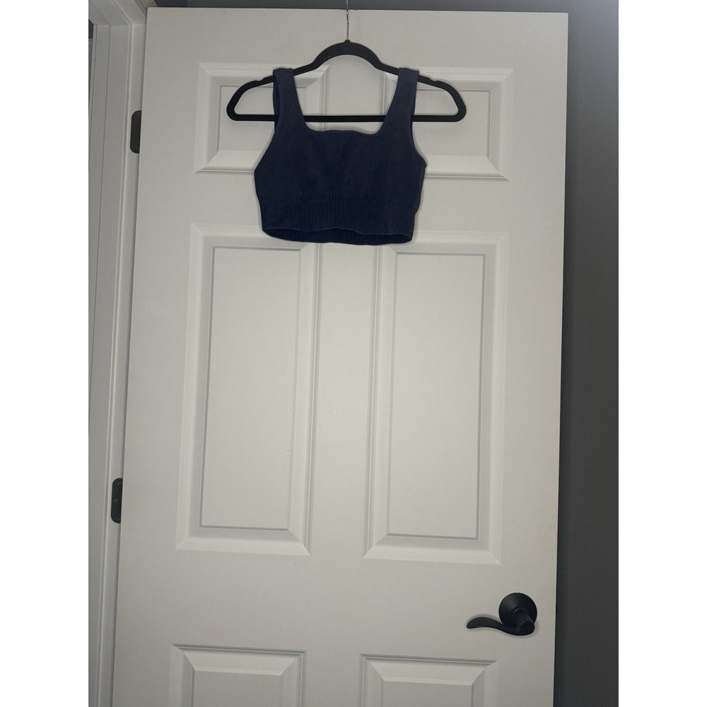 Unbranded Athleisure Set Medium Blue Sports Bra High Waist Leggings